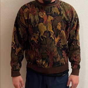 Retro Mens patterned sweater